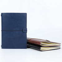 Carnet portable A5 rétro, journal créatif à couverture souple avec couverture en cuir pour les voyages, carnet de notes de style rétro