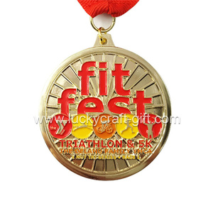 Design lucky festival souvenir carnival horse alloy medals and trophies - Product Image 1