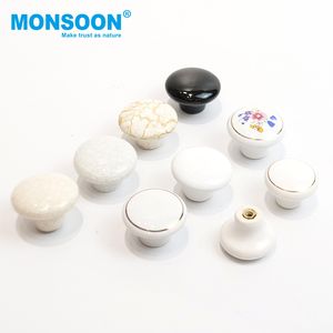 Pomo de Cajón Decorativo Clásico de Lujo, Tiradores Redondos de Cerámica para Muebles de Cocina, Manijas de Gabinete con Forma de Hongo - Product Image 6