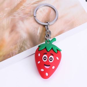 Creative PVC Soft Glue Cute Trend Fruit Series <b>Key</b> <b>Chain</b> Bag Pendant Car <b>Key</b> Pendant Small Gift - Product Image 2