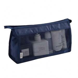 <b>Large</b>-<b>Capacity</b> <b>Travel</b> <b>Cosmetic</b> <b>Bag</b> Custom Polyester Mesh <b>Cosmetic</b> <b>Bag</b> Reusable Portable Fashion Makeup Pouch - Product Image 6