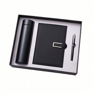 Wholesale Custom Logo A5 Spiral Bound Loose-Leaf Hardcover Planner <b>Notebook</b> Fabric PVC PU Leather Gift Pen Insulated Water - Product Image 2