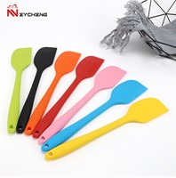 Spatule en silicone de grande taille résistante à la chaleur ustensiles de cuisine pâtisserie gâteau outils de cuisson spatule en silicone antiadhésive avec noyau en fer