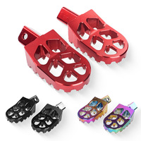 Pijakan Kaki Motor CNC Aluminium untuk Honda CR CRF50 70 110 125 230 250 450R XR50 Motor Trail Modifikasi Elektrik Universal