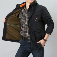 Vêtements d'assaut décontractés pour hommes d'automne personnalisés manteau d'extérieur vêtements d'alpinisme veste mince de vente directe d'usine sur pied tissé