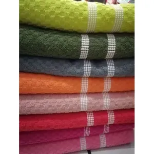 Asciugamani da bagno 100% cotone, tinta unita assortita, rettangolari, tessuti, per uso adulto. - Product Image 3