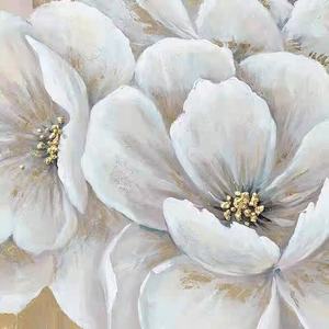 Hot Bán Thanh Lịch Vàng Trắng Hoa Vải Handpainted Thân Thiện Với Môi Hiện Đại Khung Nghệ Thuật Phòng Khách Phòng Ngủ Trang Trí Nội Thất Tân Gia - Product Image 3