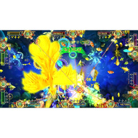 Machine de jeu de table de pêche pour 4 à 10 joueurs, avec 72 modes de jeu, jeu d'arcade de tir aux oiseaux et aux poissons, accessoires pour hôte