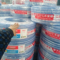 Tuyau d'arrosage haute pression tressé en PVC souple de 100 m (4-10 bars) avec vinyle transparent et renfort en fibre pour le transfert d'eau