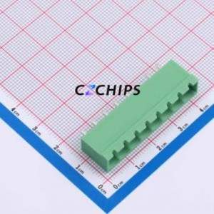 1755574 Plug-in Terminal Block Through hole Component (THT),P=5mm Connector 5mm Green Straight Pin 8P - Product Image 1