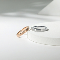 Bagues OAHLAN en carbure de tungstène plaqué or rose brossé 3 mm pour hommes, femmes, couples, fiançailles, mariage, bijoux de mode