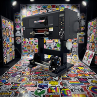 Imprimante A3 Uv Dtf Imprimante d'étiquettes d'estampage à chaud Autocollant de cristal Imprimante de film Uv Dtf avec vernis 30cm Machine d'impression Uv Dtf