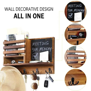 Étagère murale flottante en bois personnalisée pour le rangement à domicile, organisateur de rangement pour la décoration de la maison - Product Image 6