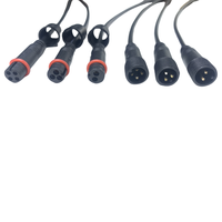 Connecteur M12 étanche IP65 5A à 2/3/4 broches mâle/femelle, câble à contact en cuivre, boîtier en PVC, pour équipement d'alimentation de lumières LED extérieures