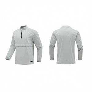 Chaqueta Deportiva para Hombre, Estilo Informal, Cuello Alto, Cierre de Cremallera, Secado Rápido, Impermeable, Cortavientos, para Senderismo al Aire Libre, con Logotipo Frontal - Product Image 4