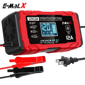 شاحن بطارية نبضي جديد من E-MaLX بقوة <span class=keywords><strong>12</strong></span> فولت و<span class=keywords><strong>12</strong></span> أمبير للدراجات النارية والسيارات مع شهادات CE وFCC وUL - Product Image 2