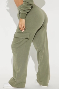 Pantalones Deportivos con Cordón en la Cintura y Bolsillos <span class=keywords><strong>Tipo</strong></span> <span class=keywords><strong>Cargo</strong></span> para <span class=keywords><strong>Mujer</strong></span>, Envío Rápido, Hechos en China - Product Image 5
