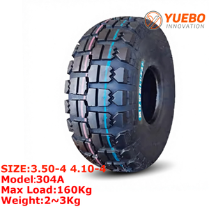 Neumático <span class=keywords><strong>de</strong></span> <span class=keywords><strong>Goma</strong></span> Sin Cámara YUEBO 304A Nuevo 3.50-4 4.10-4 <span class=keywords><strong>para</strong></span> Reemplazo/Reparación <span class=keywords><strong>de</strong></span> Scooter <span class=keywords><strong>de</strong></span> Movilidad, Cortacésped, <span class=keywords><strong>Carretilla</strong></span> Manual, Reforzado - Product Image 1