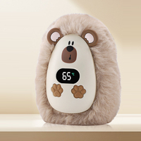 Nouveau chauffe-mains USB portable 2027 au design mignon de dessin animé, rechargeable, en peluche, chauffage double face, batterie externe étanche pour l'hiver