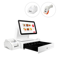 Système de point de vente à double écran personnalisé, Windows 7/10, caisse enregistreuse pour commerce de détail, machine de paiement POS, terminal POS tout-en-un