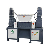 Broyeur de déchets plastiques écologique à double arbre, contrôlé par PLC, 3KW, 1-10cm, à forte demande