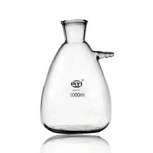 Laboratory Glass Filter Flask Bunzen Flask Thick-Walled Lab Glassware Supplier OEM is Accepted