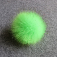 Pompons en fausse fourrure de renard de 12 cm en gros, fausses boules de fourrure pour chapeaux, boules de fausse fourrure faites à la main pour vêtements, chapeaux, écharpes, décoration de vêtements