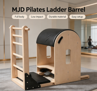 MJD Overseas Trade Validated Pilates Ladder Barrel Reliable Solid Timber Construction for Commercial Fitness Centre Complete