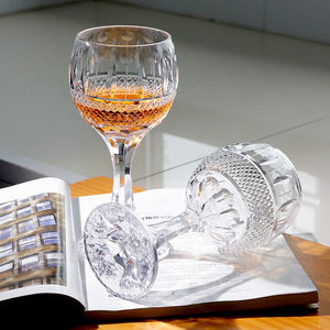 11.6 oz 330 ml verre à vin <span class=keywords><strong>en</strong></span> <span class=keywords><strong>cristal</strong></span> clair coupe à la main diamant filet d'amande cordon et perle élégant <span class=keywords><strong>service</strong></span> <span class=keywords><strong>de</strong></span> dîner - Product Image 3