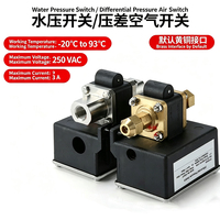Pressostat différentiel de pression d'eau CVC, contrôle de pression de climatisation, connexion en laiton IP54 pour systèmes d'eau réfrigérée