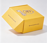 Boîte en carton ondulé personnalisée pour l'emballage de collations avec logo en couleur