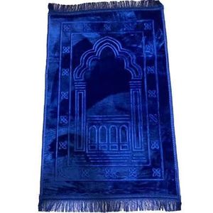 Blended Prayer <b>Mat</b> <b>Muslim</b> Prayer Rug Cotton Blend Sajjadah Islamic Worship Blanket for Home - Product Image 1