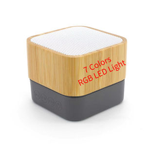 Altavoces de Subwoofer de Madera para Coche y Estudio, Bafles Inalámbricos Portátiles con Bluetooth para Actividades al Aire Libre Operados por USB - Product Image 1