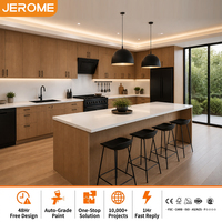 Meubles de cuisine modernes en MDF avec finition mélamine, ensemble d'armoires de rangement modulaires en bois sur mesure, prix d'usine