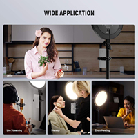 Pour BASICS 24W Grand Anneau Lumineux 68 pouces avec Support/Tenue de Téléphone/Télécommande pour Enregistrement Vidéo iPhone, Maquillage, Photographie, Éclairage 3000K-6500K