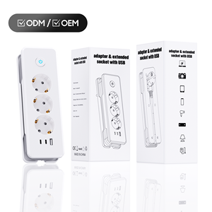 Receptacle Adapter & Extended Eu Socket With <b>USB</b> PD20W Fast Charging Wholesale Electrical Multi <b>Extension</b> Socket - Product Image 2