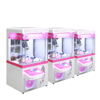 Funspace Vente en gros d'usine Jouet rose à pièces personnalisé Distributeur automatique Machine à grue à griffes d'arcade Machine à griffes de poupée bon marché
