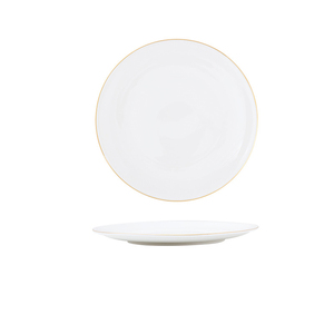Assiettes pour réception de mariage Assiettes à bord doré Assiettes de présentation pour la décoration sur la table - Product Image 3