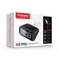 Système de surveillance de la pression des pneus numérique sans fil TPMS, alimenté par énergie solaire avec port USB et capteurs internes