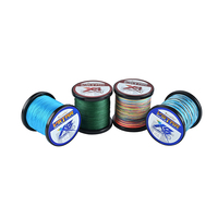 Lignes de pêche tressées PE 4 brins de 1000 m, 10 lb-100 lb, OEM