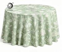 Nappe ronde en polyester personnalisée, nappe de table pour mariage, banquet, réception d'hôtel, décoration de table de fête