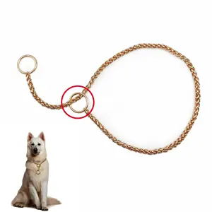 Kostenlose Probe Hunde training Choke Ketten halsband Geeignet für kleine mittelgroße Hunde Pit Bull Starke Hunde kette Rutsch festes Halsband