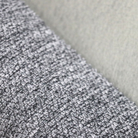 2491 Tissu africain 100% polyester, 142 cm de large, facile à nettoyer, imperméable, OEM ODM, tricot uni, 340 g/m², avec support en faux lin pour canapé et mobilier