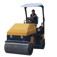 Compacteur routier à vibration de 3 tonnes Mini machines de construction Petit rouleau compresseur avec double tambour