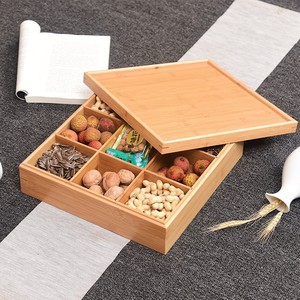 Caja de Bambú para Aperitivos con Tapa, Rectangular, 3.2cm de Alto, Hecha a Mano, para Guardar Frutas en la Sala de Estar - Product Image 3
