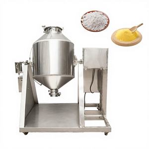 Mezclador de Doble Cono de Acero Inoxidable con Pulverizador de Líquido, Mezclador de Polvo Seco, Apto para Materias Primas Alimentarias y Químicas - Product Image 1