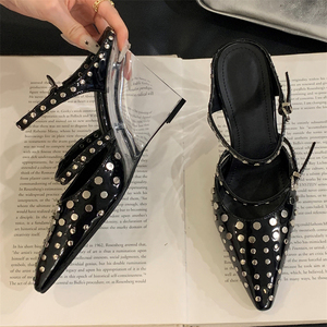 Nouvelles Sandales de Soirée 2025 à Talons Hauts Transparentes avec Bride Cheville et Bout Pointu, Caractéristique Rehaussante pour l'Été et l'Automne - Product Image 4
