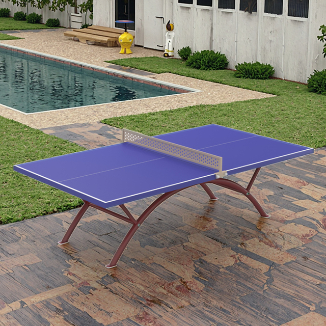 XIDEAO Modern Outdoor SMC Table Tennis Set with Durable Eco-Friendly Anti-Weathering Design 5-Year Warranty Moveable Frame Sport