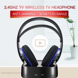 Casque <span class=keywords><strong>TV</strong></span> sans fil supra-auriculaire avec transmetteur RF 2,4 GHz, station <span class=keywords><strong>de</strong></span> charge, portée <span class=keywords><strong>de</strong></span> 30 m, Plug and Play, volume élevé - Product Image 3
