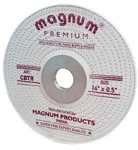 Roue de polissage professionnelle en coton blanc 100 mm avec trou central de 20 mm pour le polissage de bijoux, la finition miroir et le polissage des métaux - Product Image 3